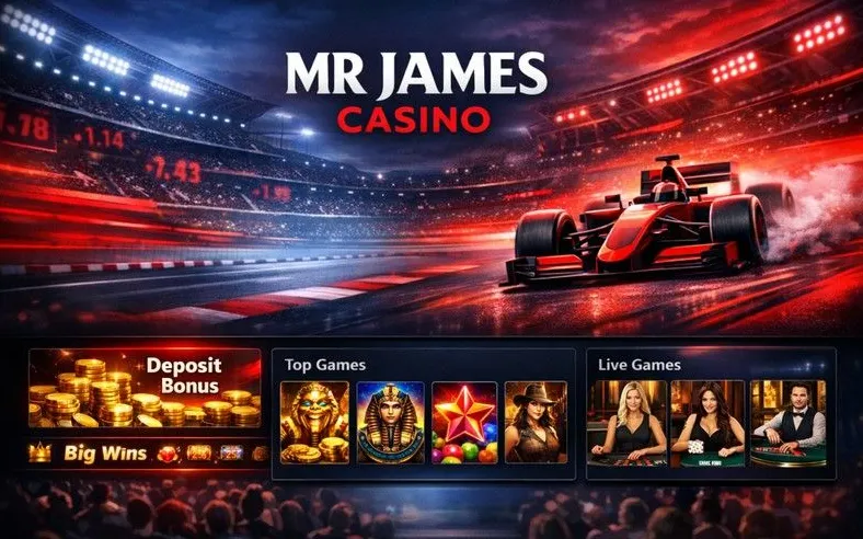 Mr James Casino sports betting banner